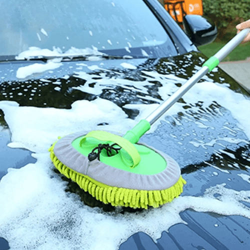 Adjustable Super Absorbent Car Cleaning Brush – Telescoping Long Handle Cleaning Mop for Detailing, Making Car Wash Effortless – An Essential Auto Accessory for a Gleaming Finish."