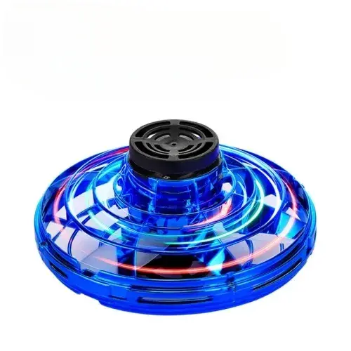 Mini Flying Spinner: Luminous UFO Drone, Hand Operated Flyorb, Fly Fidget Toy for Children, Kids, and Adults. Perfect Christmas or Birthday Gift.