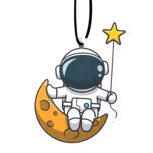 Cute Hanging Car Air Freshener Funny Astronaut Shape with Essential Oils for Women and Men