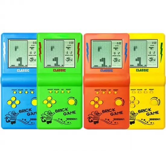 Pocket Classic Childhood Gift: Portable Brick Game Console Handheld Electronic Game