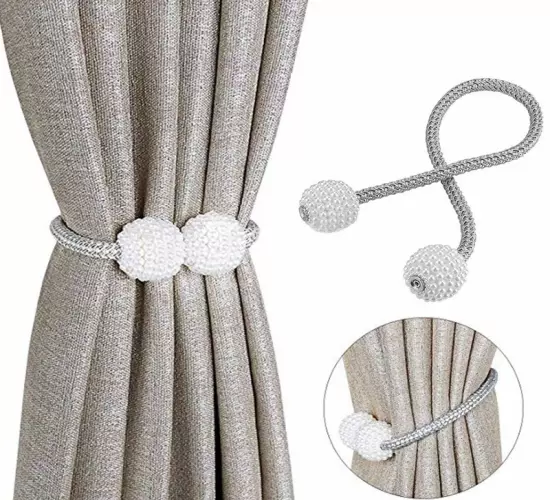 Pearl Magnetic Curtain Buckle Clip Tieback - Creative Home Decoration & Curtain Strap Ball Accessory