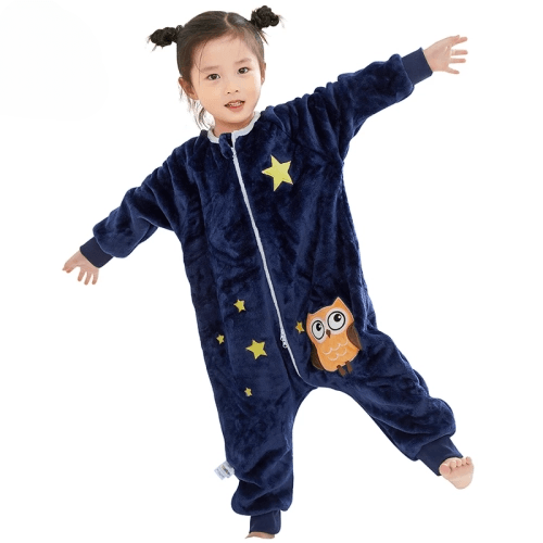 Owl-themed Halloween Gifts for Kids - Cute Flannel Sleeping Bag Sack designed for warmth and comfort. This Wearable Blanket Bodysuit is a thick and warm Sleepsack suitable for children aged 1-6 years old.