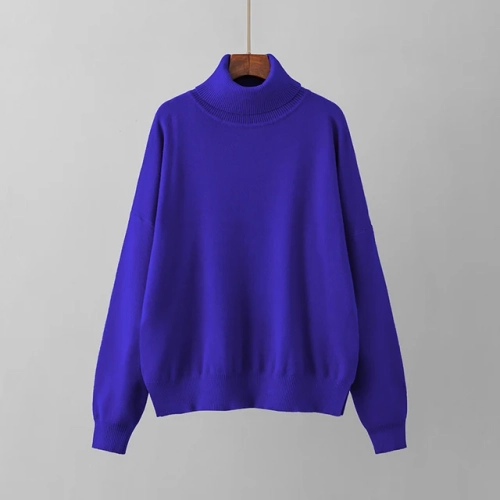 HLBCBG Warm Women's Wool Sweater for autumn/winter. Oversize, chic, and loose fit—a must-have jumper for women.
