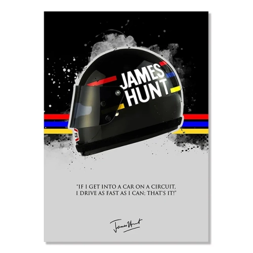 Contemporary Formula 1 Racer Helmet Canvas Posters: Artistic Depictions of Famous World Champions, Graffiti-Inspired Wall Art Prints for Modern Home Decor"