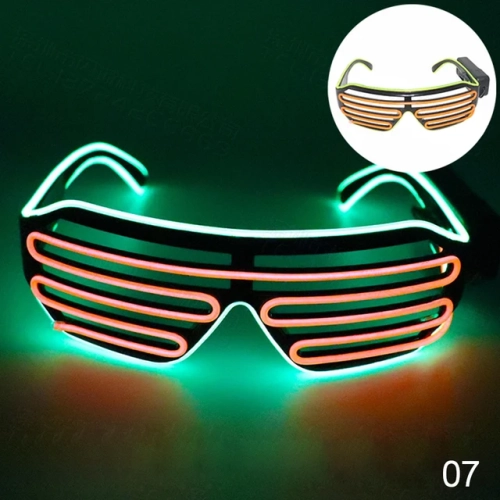 LED Glow Glasses for a neon Christmas vibe! Flashing lights for party fun and costume props. New and perfect for supplies.