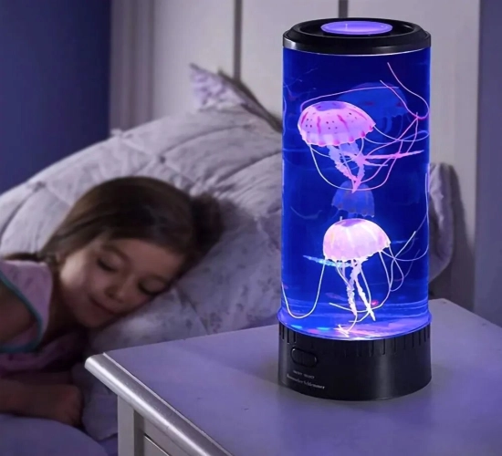 Color Changing Jellyfish Lamp: USB/Battery Powered Table Night Light, Children's Gift, Home Bedroom Decor, Boys' and Girls' Birthday Gifts
