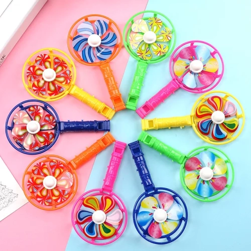 Cute Whistle Windmill Noise Makers - Bulk Toys for Kids' Birthday Party Favors, Pinata Stuffing, Baby Boys and Girls, and Carnival Prizes