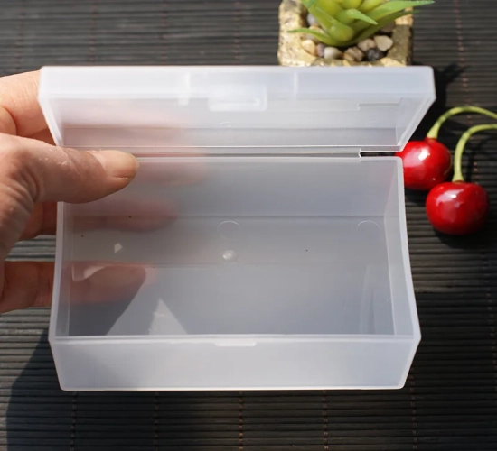 Mini Translucent Rectangular Plastic Box: A Durable and Dustproof Storage Case ideal for Jewelry and Small Items. This strong packing box provides secure storage and organization.
