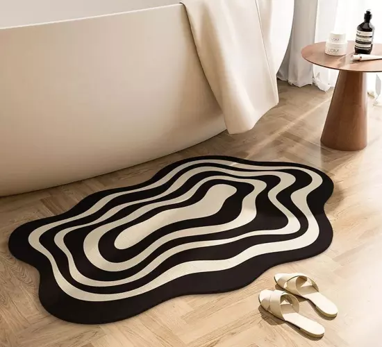 Highly Absorbent Bathroom Mat: Non-Slip Diatom Mud Toilet Pad, Quick-Drying Floor Mat for Home, Bath Mat, and Shower Rug
