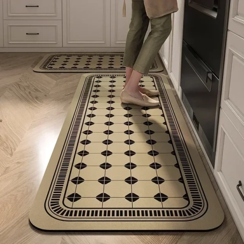 "Enhance Your Home with Non-slip Kitchen Carpets: Long Area Rug, Stylish Floor Mat for Kitchen and Living Room, Entrance Door Mat, Home Decor Alfombra Tapis