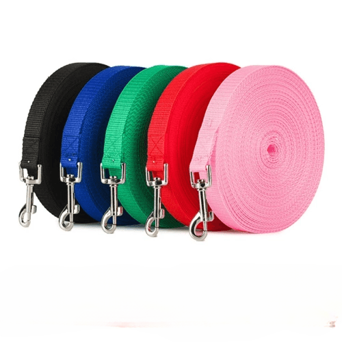 Nylon Dog Training Leashes: Long Lanyard Traction Rope for Walking, Suitable for Small to Large Dogs - Available in 1.5M, 1.8M, 3M, 4.5M, 6M, and 10M Lengths - Ideal Lead Item for Pet Training."