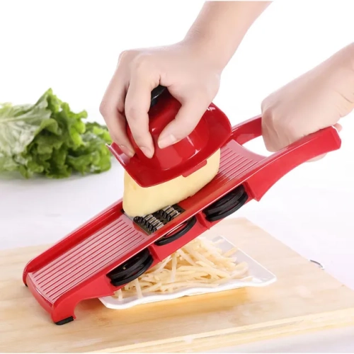 Myvit Vegetable Cutter with Steel Blade - Slicer, Potato Peeler, Carrot Cheese Grater, Vegetable Slicer, Kitchen Accessories