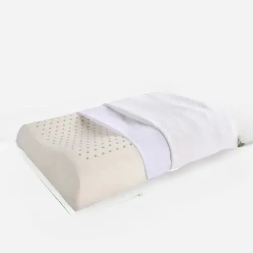 Breathable Latex Pillow with Ergonomic Outline Design: Adult Rubber Pillow Core for Comfortable and Soft Sleep Aid, Featuring Honeycomb Texture from Thailand. Ideal as a Gift.