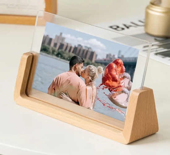 Nordic Wooden Photo Frame - Ideal for Wedding Photos, Picture Frames, and Desktop or Office Photo Decor.