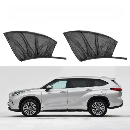 New Universal 2PCS Car Sun Side Window Shade Curtain Rear Window Cover for UV Protection, Sunshade Visor Shield - Car Styling Accessory.