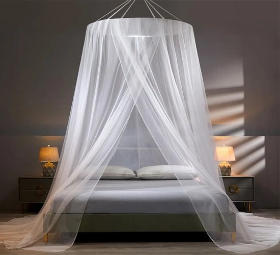 Bed Canopy on the Bed Mosquito Net: Summer Camping Repellent Tent Insect Curtain, Foldable Net for Living Room and Bedroom