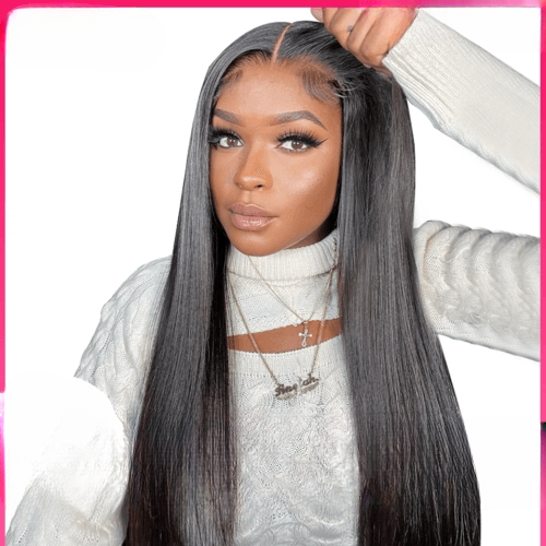 Ready-to-Wear Human Hair Wig: Effortless Style with Straight, Pre-Plucked, Glueless, and Pre-Cut 6X4 HD Lace Front Wig