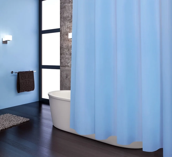 Solid Color Thick Light-Proof Shower Curtain: Made of Waterproof PEVA Material, this Curtain is an Essential Bath Wash Supply and Bathroom Accessory.