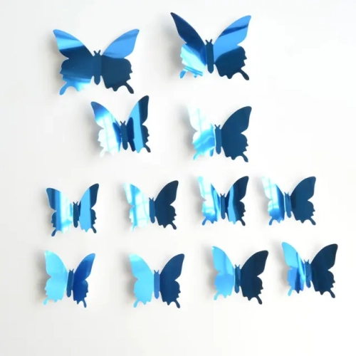 Butterfly Refrigerator Sticker: Creative DIY Kitchen Mural and Wall Stickers for Home Decoration. Perfect for Parties and Kids' Room Wallpaper