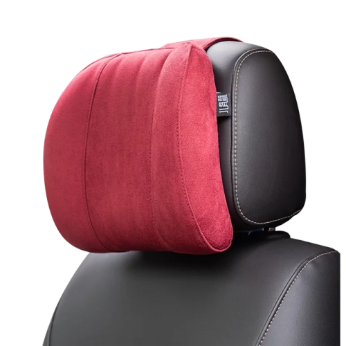 Forbell Car Headrest Pillow Set: Suede Fabric Neck Pillow and Memory Foam Seat Headrest