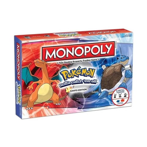 English Pokémon Monopoly Board Game - Fun for Adults and Children (2-6 players). Perfect for Parties, Birthdays, and Kid Gifts.