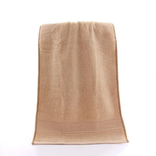 Navy Blue and Khaki Cotton Face Towel - Super Absorbent, Pure and Thick, Ideal for Home and Hotel Use