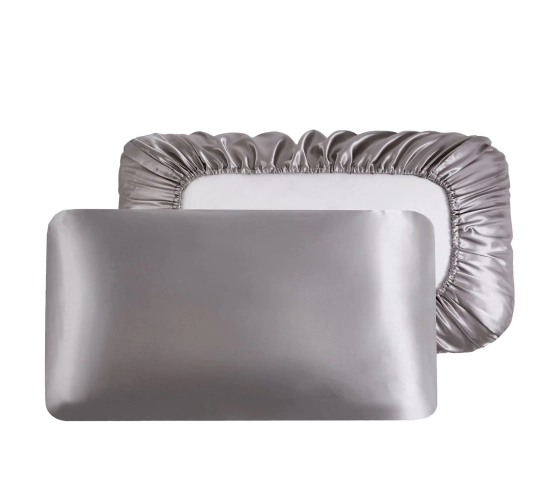 1 Piece Elastic Band Pillowcase: 100% Satin Solid Color Pillow Cover with a Luxurious Feel for Bedding