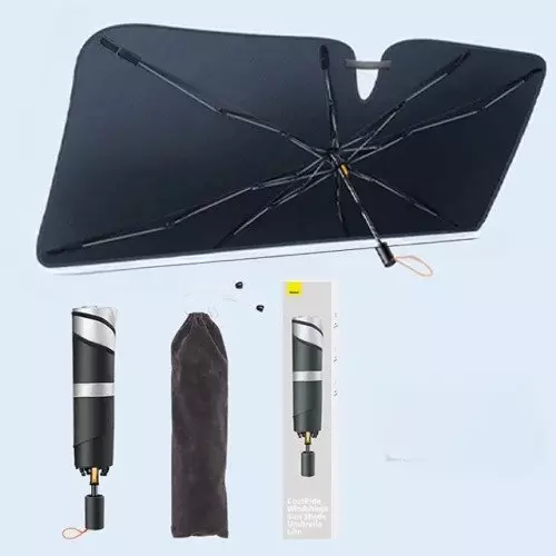 Baseus Car Windshield Sunshades Foldable Sunblind Cover for Tesla Model 3 Y, Front Window Protection Accessories.