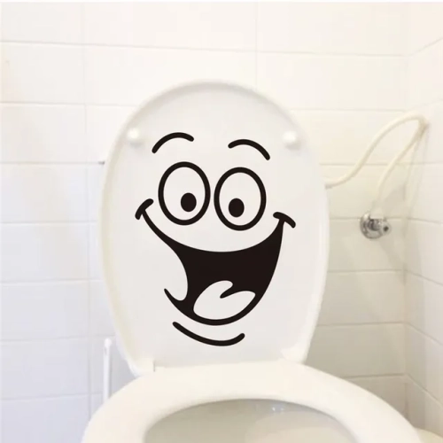 Toilet Entrance Sign Door Stickers Creative Patterns for Public Spaces and Home Decor. DIY Funny Vinyl Wall Decals, Enhancing Your Space with Mural Art
