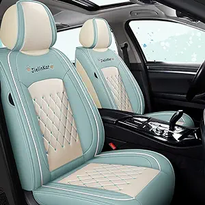 Universal Full Set Car Seat Covers - Waterproof PU Leather - Ideal Auto Interior Accessories for Cars, SUVs, and Pick-up Trucks