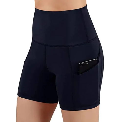 Featuring a pocket design, these Yoga Short Pants are perfect for Workout, Running, Stretching, and Fitness. Experience comfort and style in these Athletic Sports Yoga Leggings.