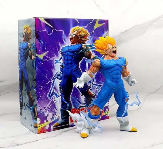 "Anime Dragon Ball Z GK Vegeta Figure: Majin Vegeta Self-Destruct 27CM PVC Action Figure - Collectible Model Toys Gift for Fans"