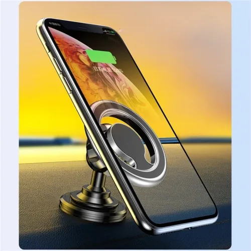 "Magnetic Car Phone Holder Stand - Macsafe Support for iPhone 12/13/14 Pro Max Mini, Air Vent Clip Mount"