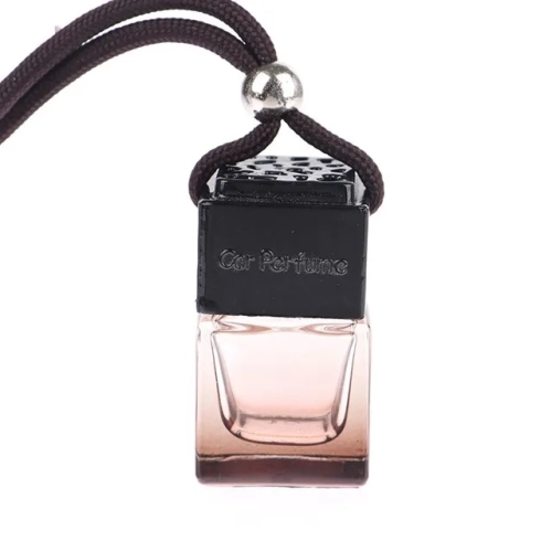 "Car Essential Oil Diffuser - Fragrance Air Freshener with Hanging Ornamental Perfume Bottle, Interior Accessory"