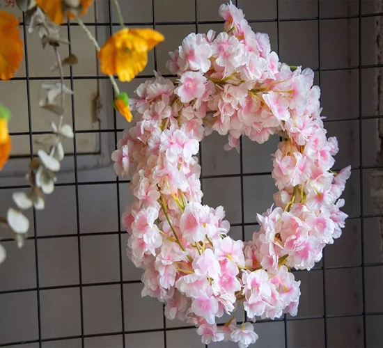 Artificial Sakura Flowers Vine, 180CM, Ideal for Wedding, Garden, Rose Arch, Home, Party, and Christmas Decorations. Perfect for Bridal Events, Fake Silk Flowers for Scrapbooking and DIY Projects.