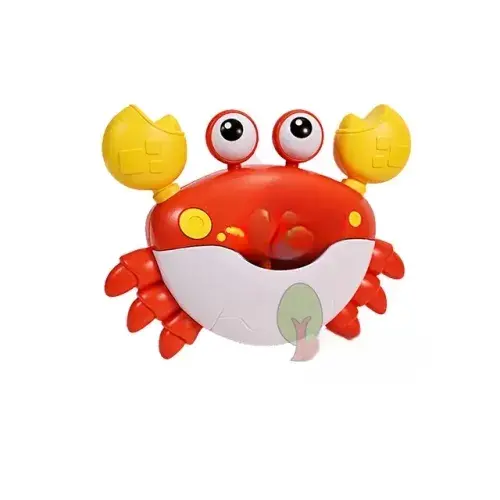 Bubble Fun in the Tub: Baby Bath Toys with Music, Duck, Crabs, Frog - Automatic Bubble Maker for Kids' Bathtub Playtime.