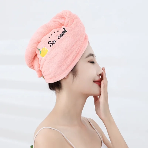 Soft Microfiber Towels and Shower Cap: Quick-Drying Bath Hats for Women, perfect for drying hair quickly. These soft towels are comfortable for ladies, and the turban-style design adds a touch of style.