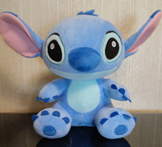 Disney Cartoon Stitch Plush Dolls in Hot Blue and Pink - Adorable Stuffed Toys Inspired by Lilo and Stitch, Perfect for Christmas Gifts and Anime Toy Enthusiasts, Ideal for Kids
