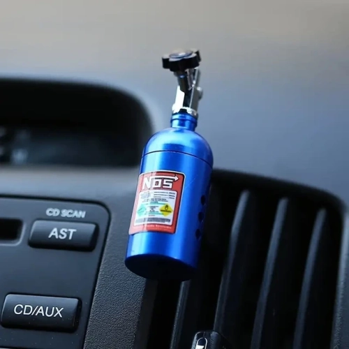 Blue Billet Aluminium Car Air Freshener - Boxed, Scented Refill for Car Air Vent Perfume Freshener