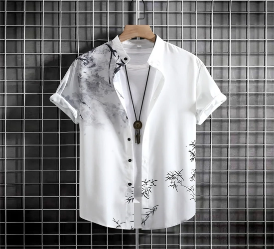 Retro Fashion 3D Printed Men's Shirt - Loose, Oversized, and Comfortable for Everyday Casual Wear