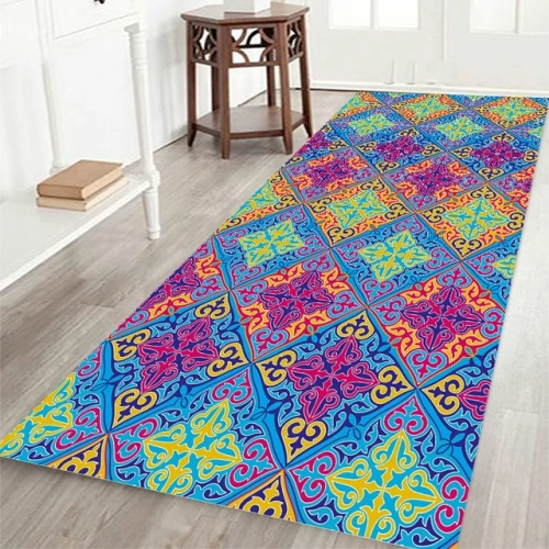 Mandala Style Series Carpets: Rugs for Living Room and Bedroom Decorative Use, as well as Doormat, Kitchen, Bathroom Non-slip Floor Mats. Ideal Area Rug Gifts.