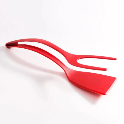 2-in-1 Nylon Grip Flip Tongs: A Versatile Tool for Flipping Eggs, Steak, Pancakes, and More - Must-Have Kitchen Accessories