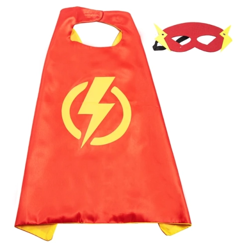 Latest in 2021: Superhero capes for kids' Halloween costumes! Ideal for boys and girls, perfect for birthdays, parties, and cosplay fun.