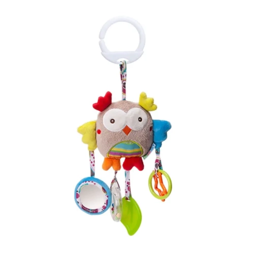 High-Quality Baby Rattles Plush Stroller Animal Toys with Hanging Bell - Educational and Cute for Newborns, 0-24 Months."