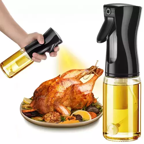 Multi-Size Oil Spray for Kitchen, Airfryer, BBQ, Camping: Versatile Oil Nebulizer Dispenser and Olive Oil Diffuser for Cooking, in 200ml, 300ml, and 500ml Options