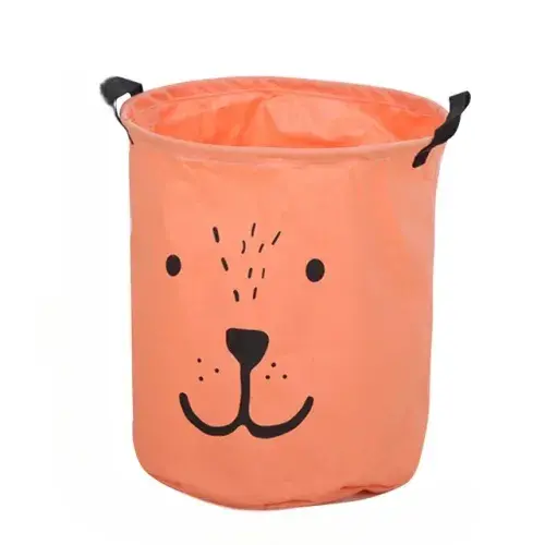 Foldable Cotton Linen Dirty Laundry Basket: Waterproof Organizer for Home, Clothing, Children's Toys with Large Capacity Storage