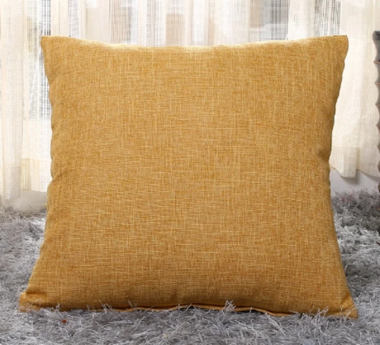 Linen Throw Pillowcase for Sofa: Solid Color Waist Cushion Cover in Various Sizes (40x40, 45x45, 50x30, 50x50, 55x55, 40x60cm) - Ideal for Office and Home Decor.