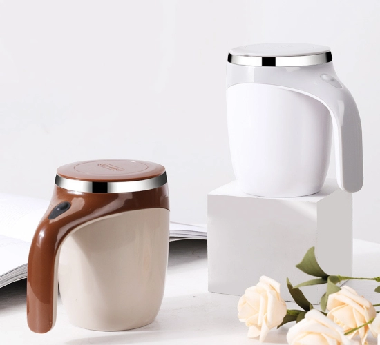 High-Value Rechargeable Automatic Stirring Cup: Electric Coffee Mug with Lazy Milkshake Rotation and Magnetic Stirring in Water.