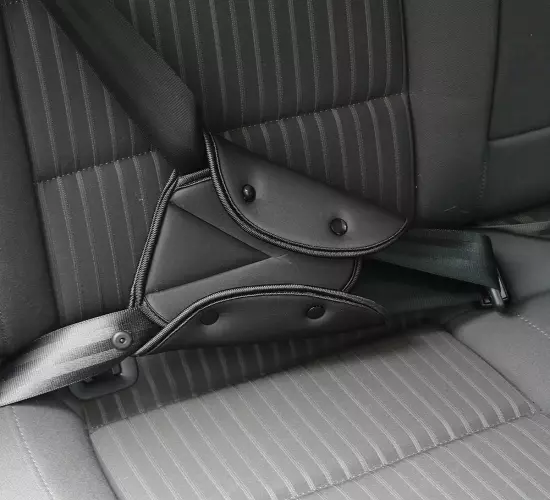 Child Safety: Seatbelt Positioner with Shoulder Cover