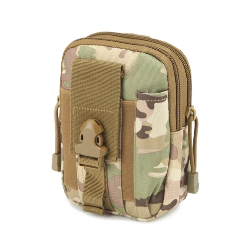 Tactical Waist Pack with Molle System for Men - Compact Military Survival Tool Bag Ideal for Running, Travel, Camping, Hunting, and Airsoft.